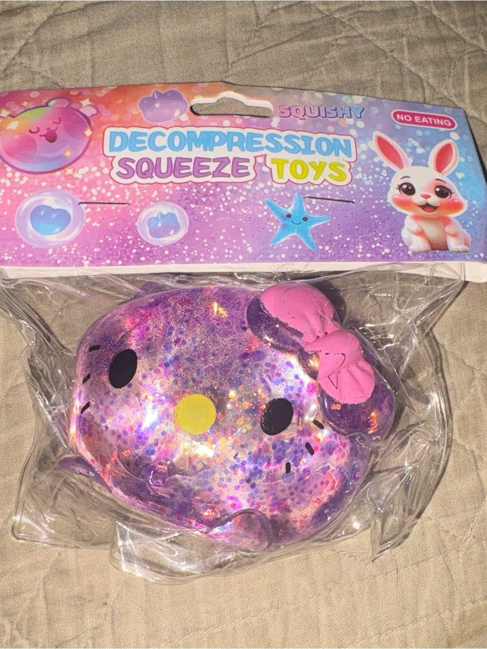 Hello Kitty Purple Sugar Squishy